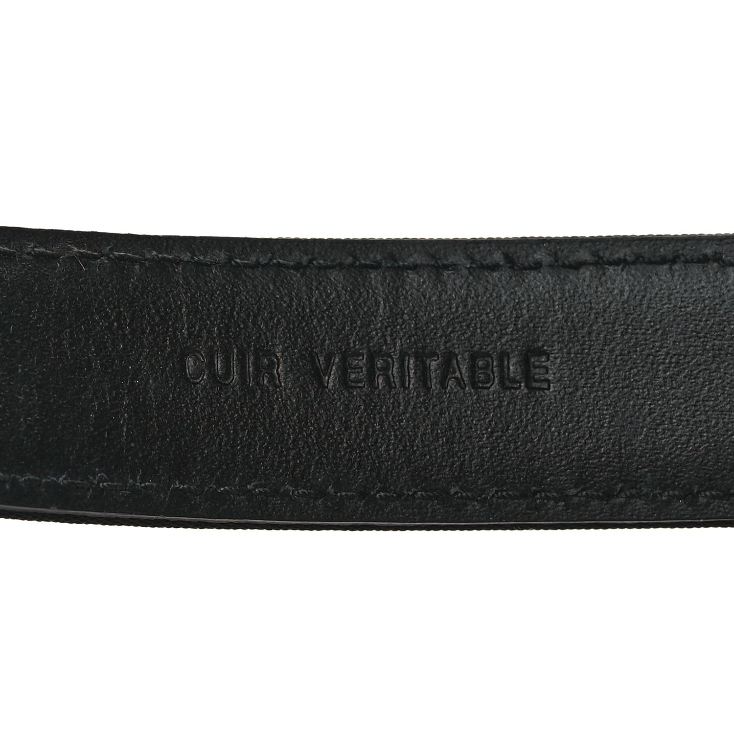 Chanel Lambskin Crystal Baguette Logo Belt 75 30 Black 7 of 7