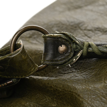 Balenciaga Agneau Classic Hardware Day Hobo Olive 10 of 17