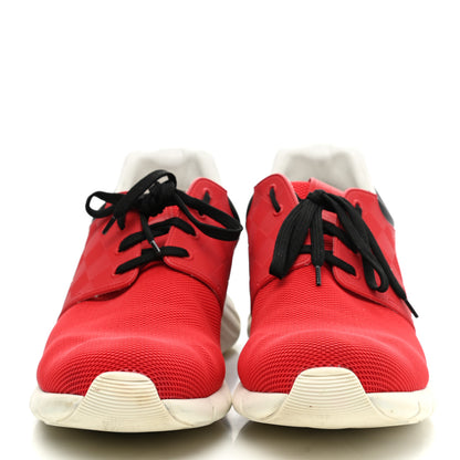 Louis Vuitton Rubber Mesh Suede Damier Fastlane Low Sneakers 12 Rouge 2 of 9