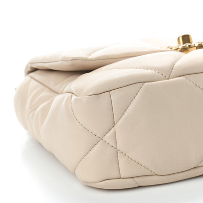 Chanel Lambskin Quilted Medium Chanel 19 Flap Beige 6 of 9