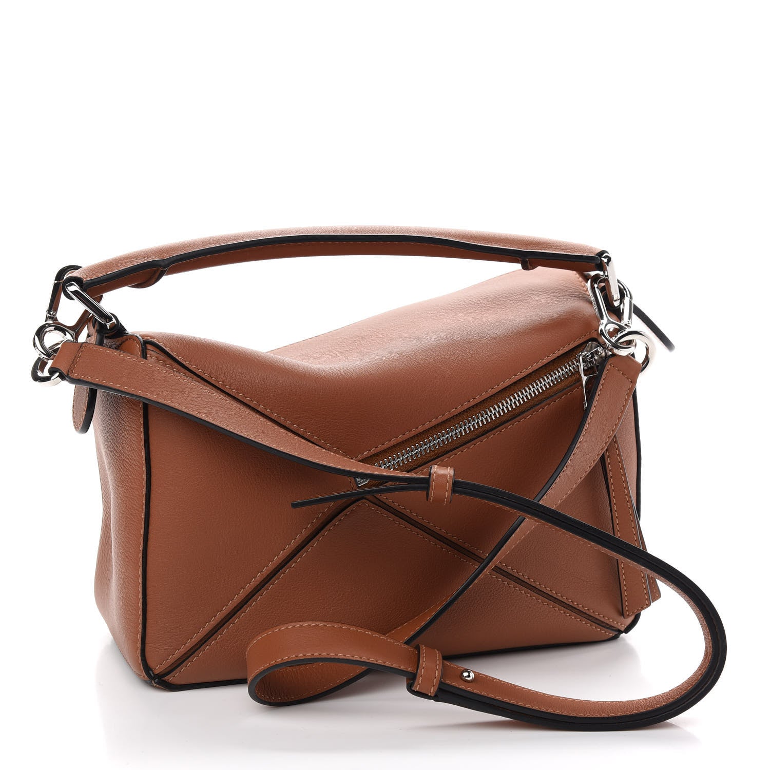Loewe Calfskin Small Puzzle Bag Tan 3 of 8