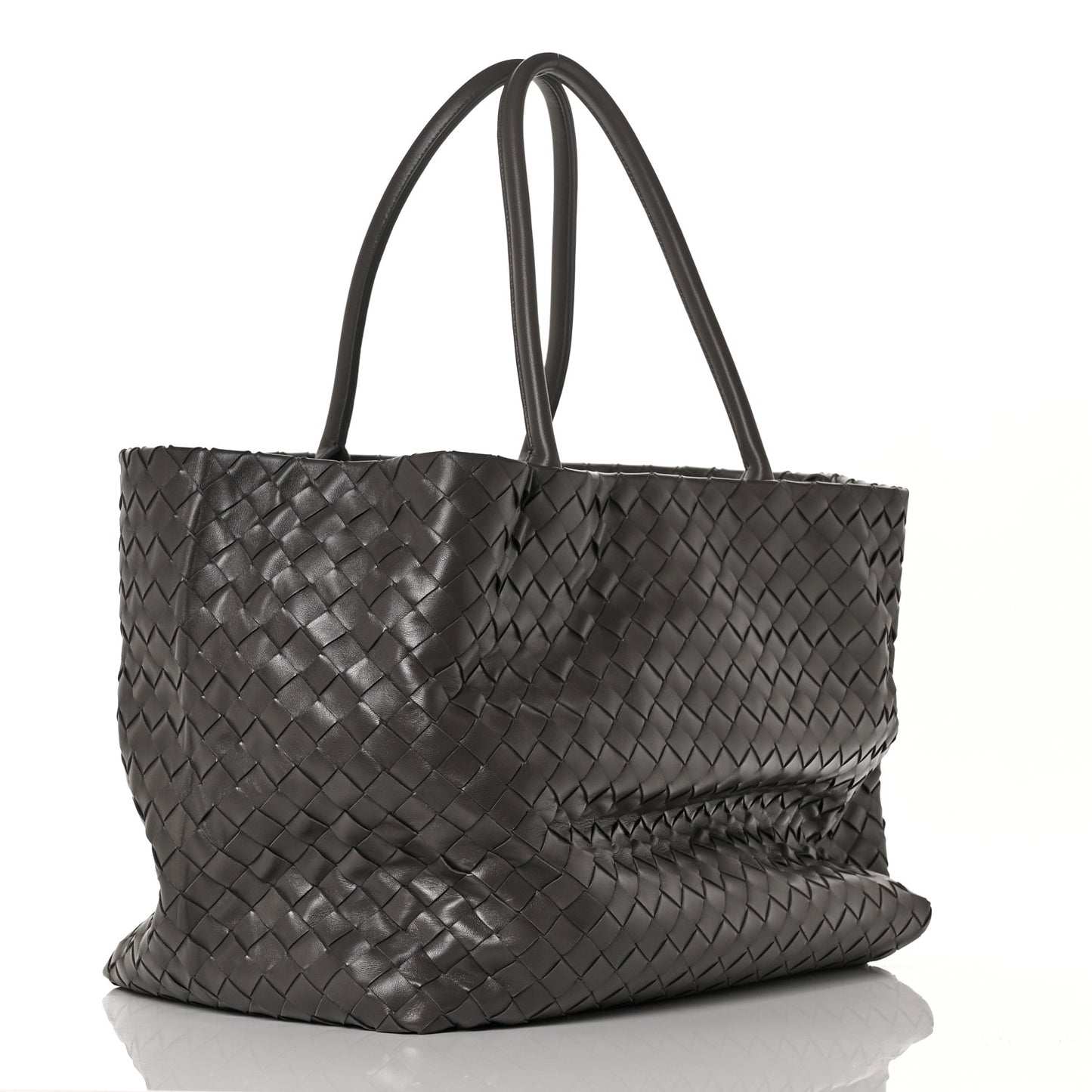 Nappa Intrecciato Tote Light Grey