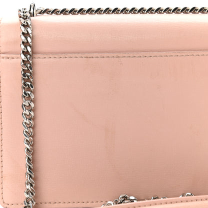Saint Laurent Calfskin Monogram Sunset Chain Wallet Light Pink 10 of 13