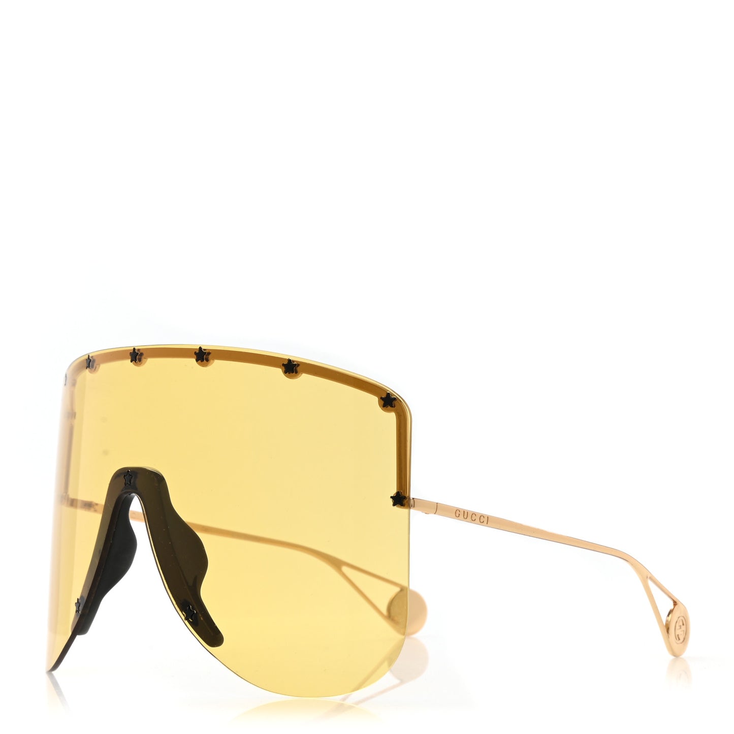 Star Studded Shield Sunglasses GG0541S Yellow