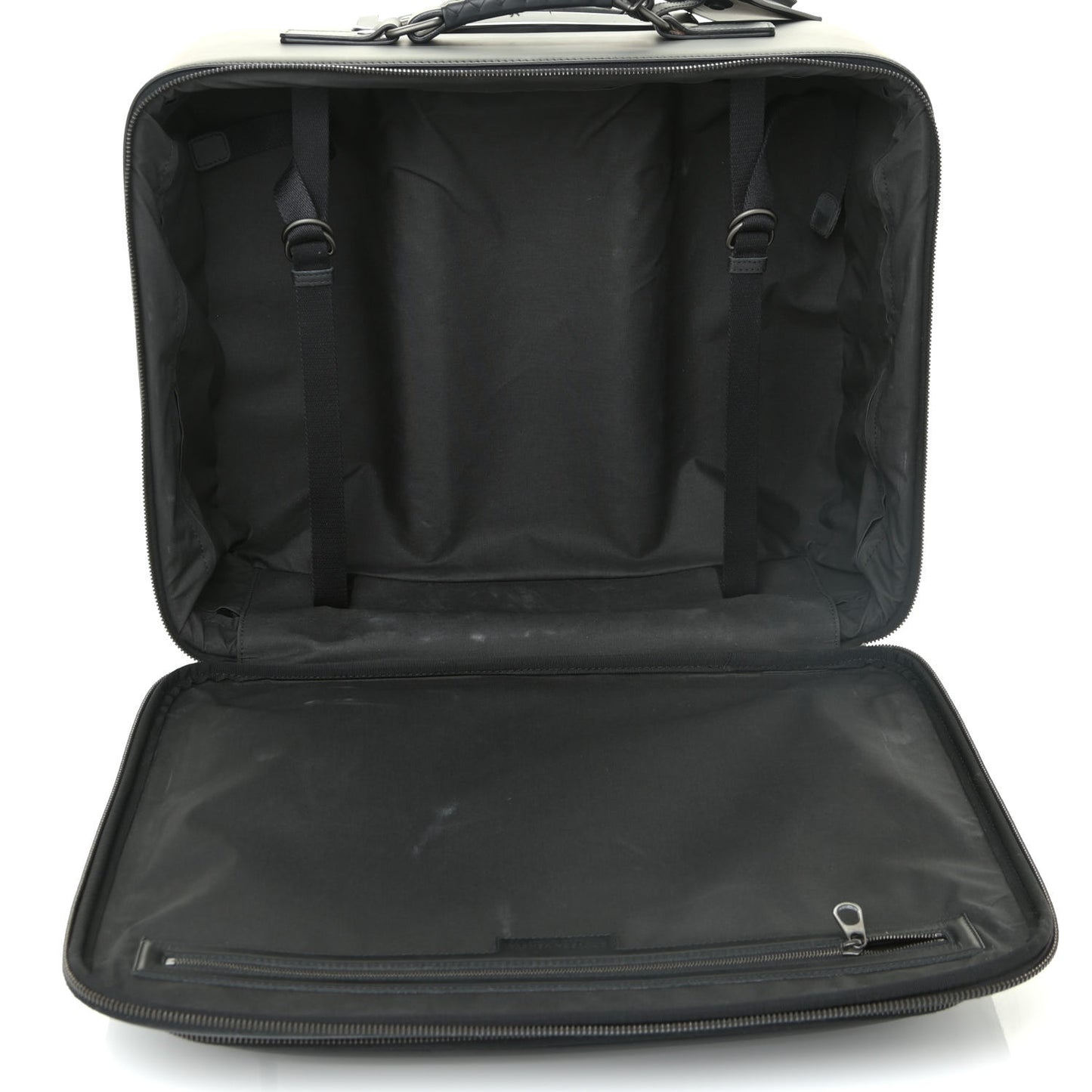 Nappa Intrecciato Carry On Luggage Black