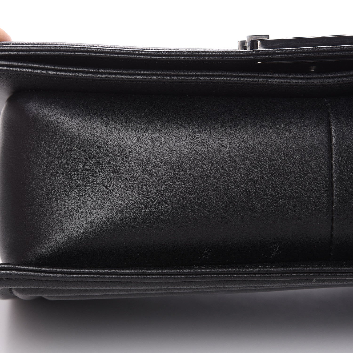 Chanel Calfskin Quilted Medium Boy Flap So Black 10 of 14