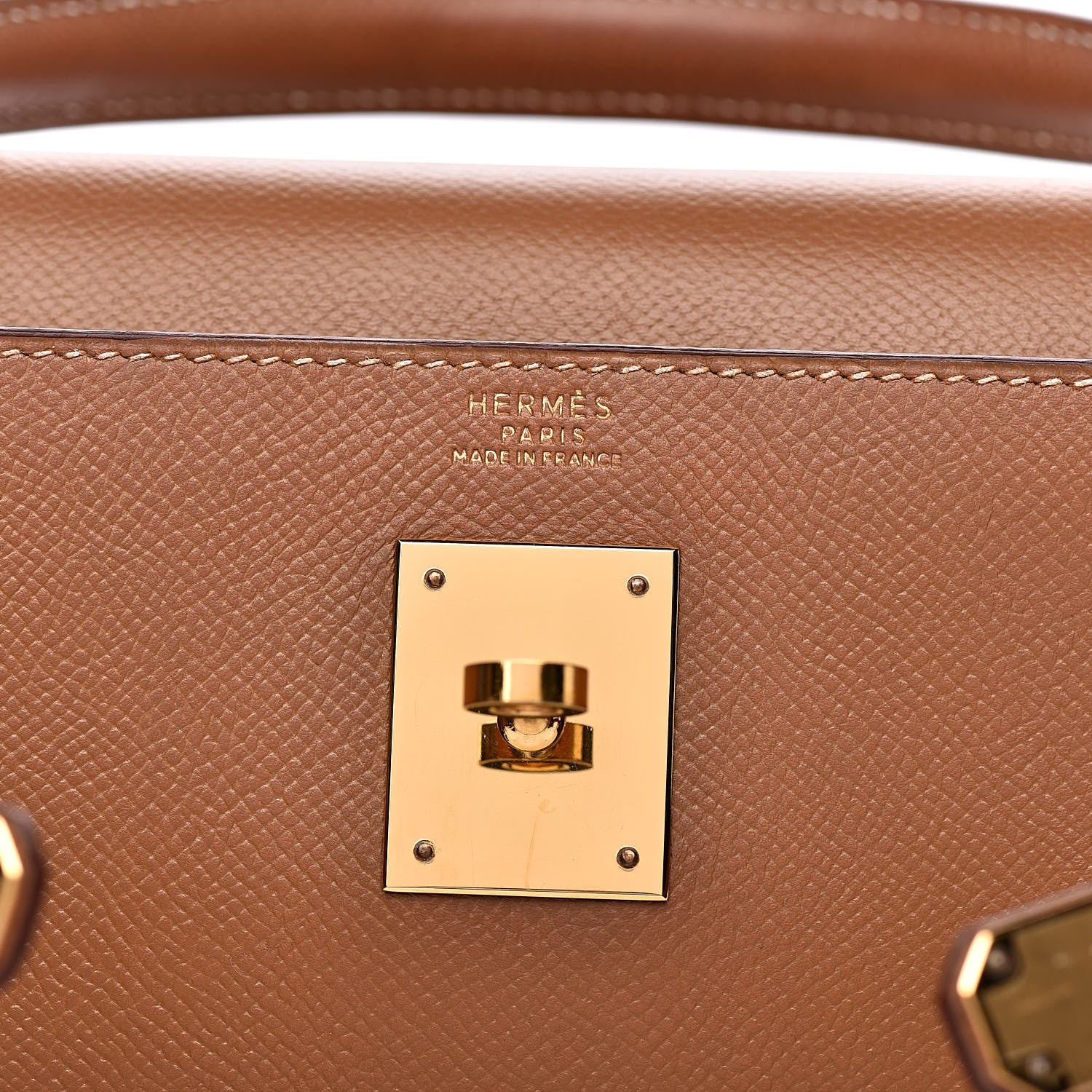 Hermes Courchevel Kelly Sellier 32 Gold 8 of 32