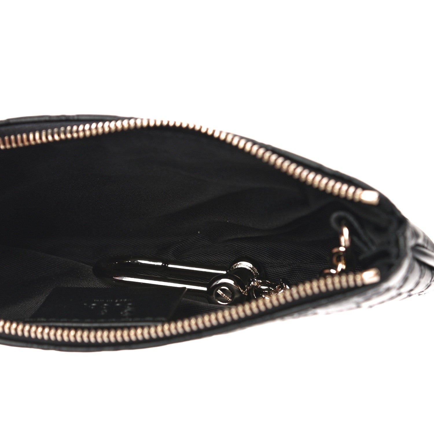 Gucci Microguccissima Key Ring Coin Case Black 5 of 11
