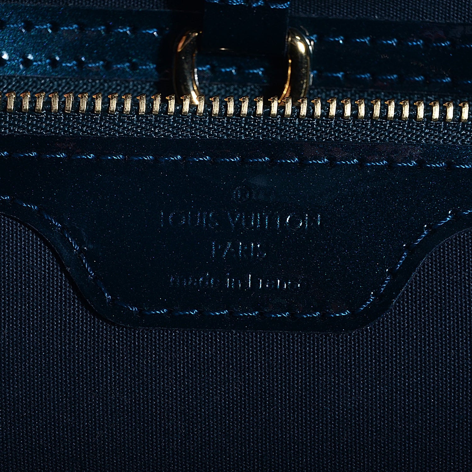 Louis Vuitton Vernis Wilshire PM Blue Nuit 9 of 11