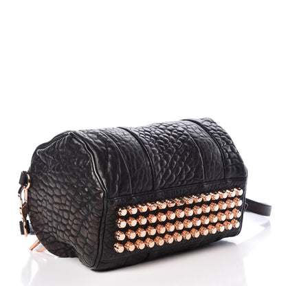 Alexander Wang Pebbled Lambskin Mini Rockie Black Rose Gold Hardware 5 of 12