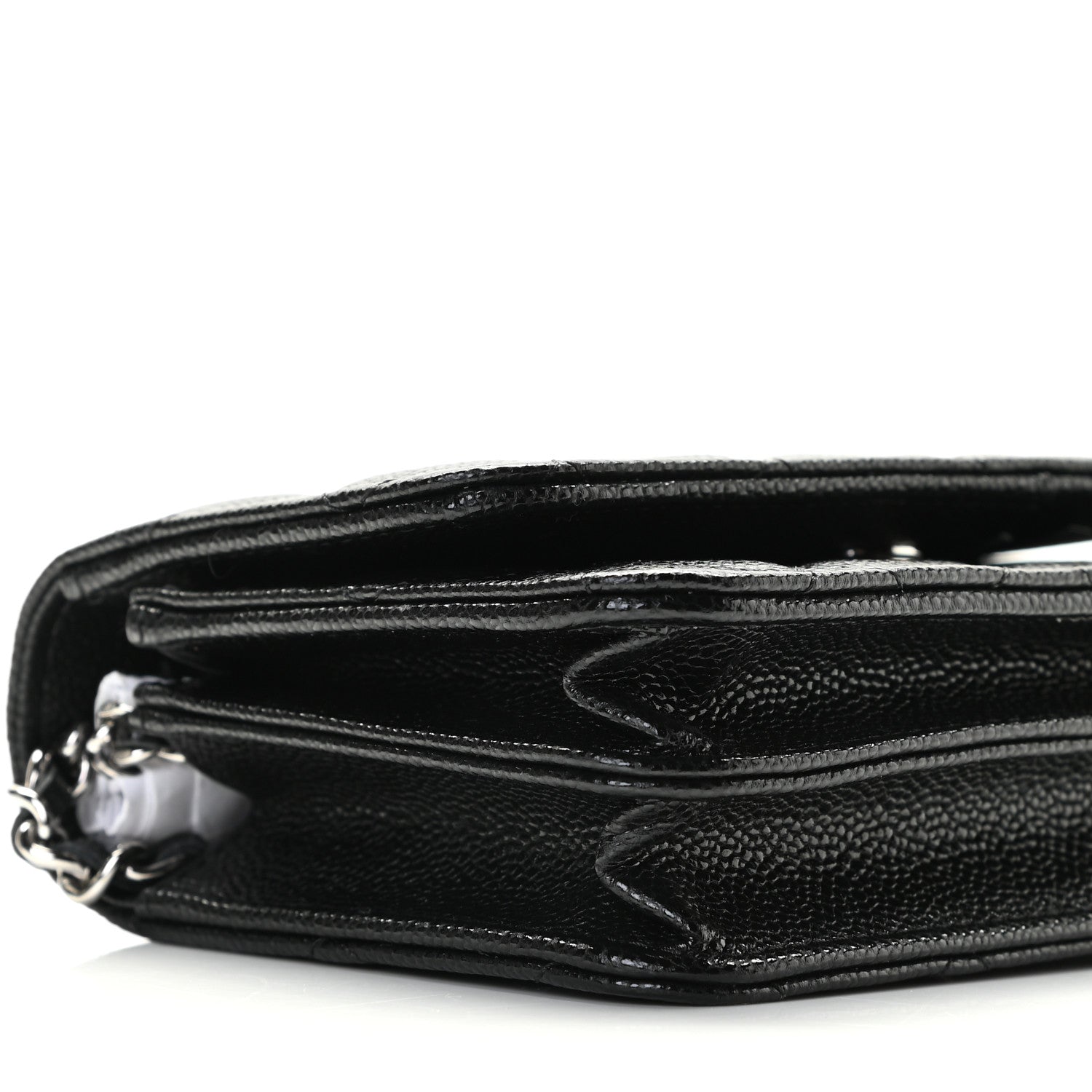 Chanel Caviar Quilted Mini Wallet On Chain WOC Black 6 of 12