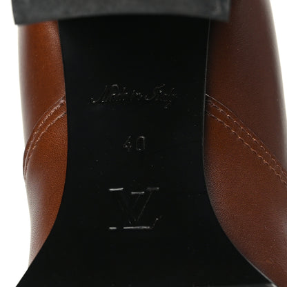 Louis Vuitton Calfskin Monogram Star Trail Ankle Boots 40 Cognac 9 of 10