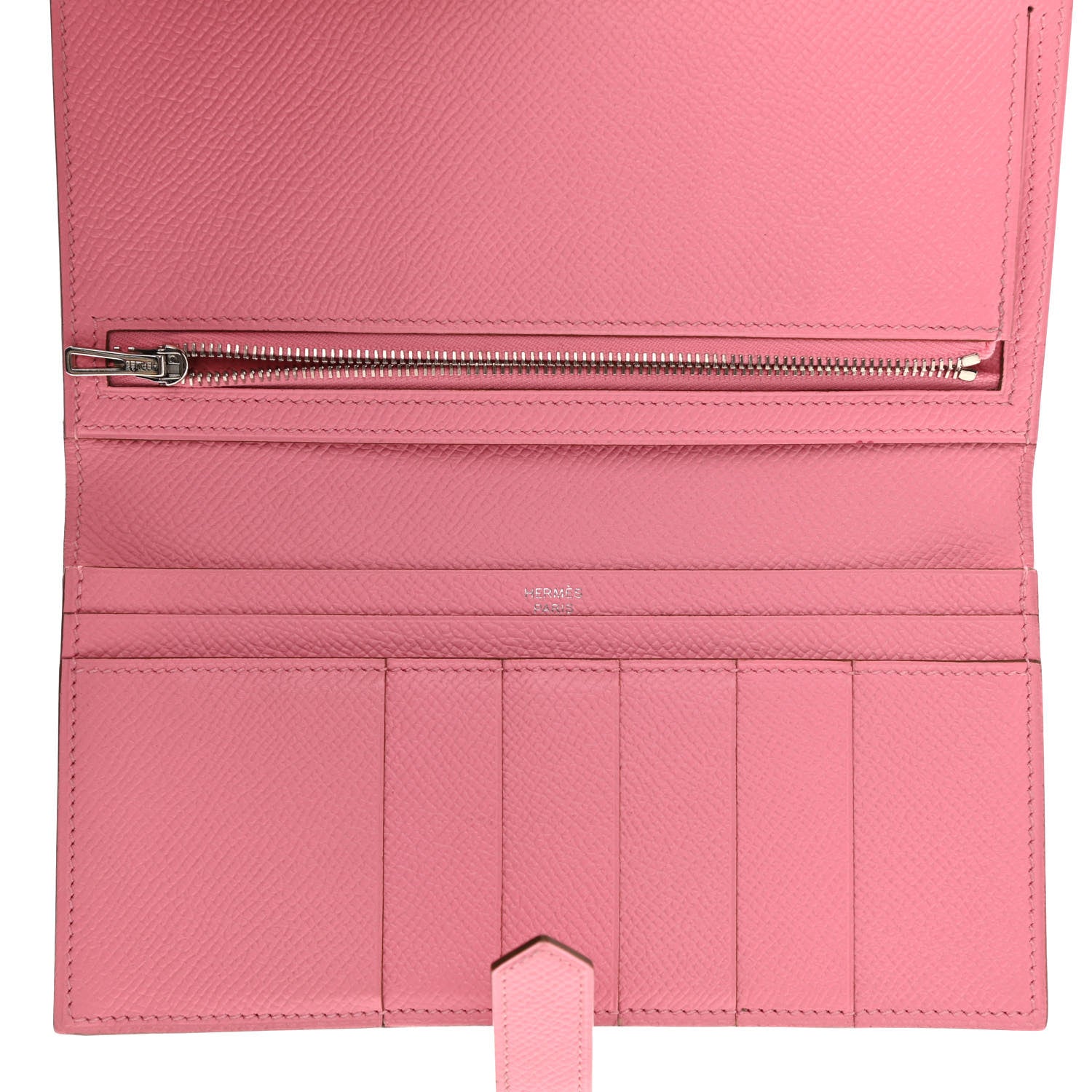 Hermes Epsom Bearn Gusset Wallet Rose Confetti 5 of 8
