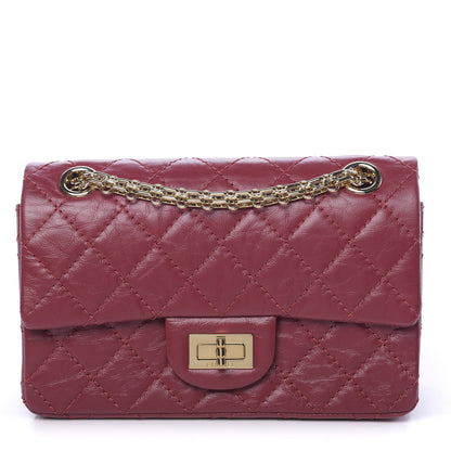 Chanel Aged Calfskin Quilted 2.55 Reissue Mini Flap Red 1 of 11