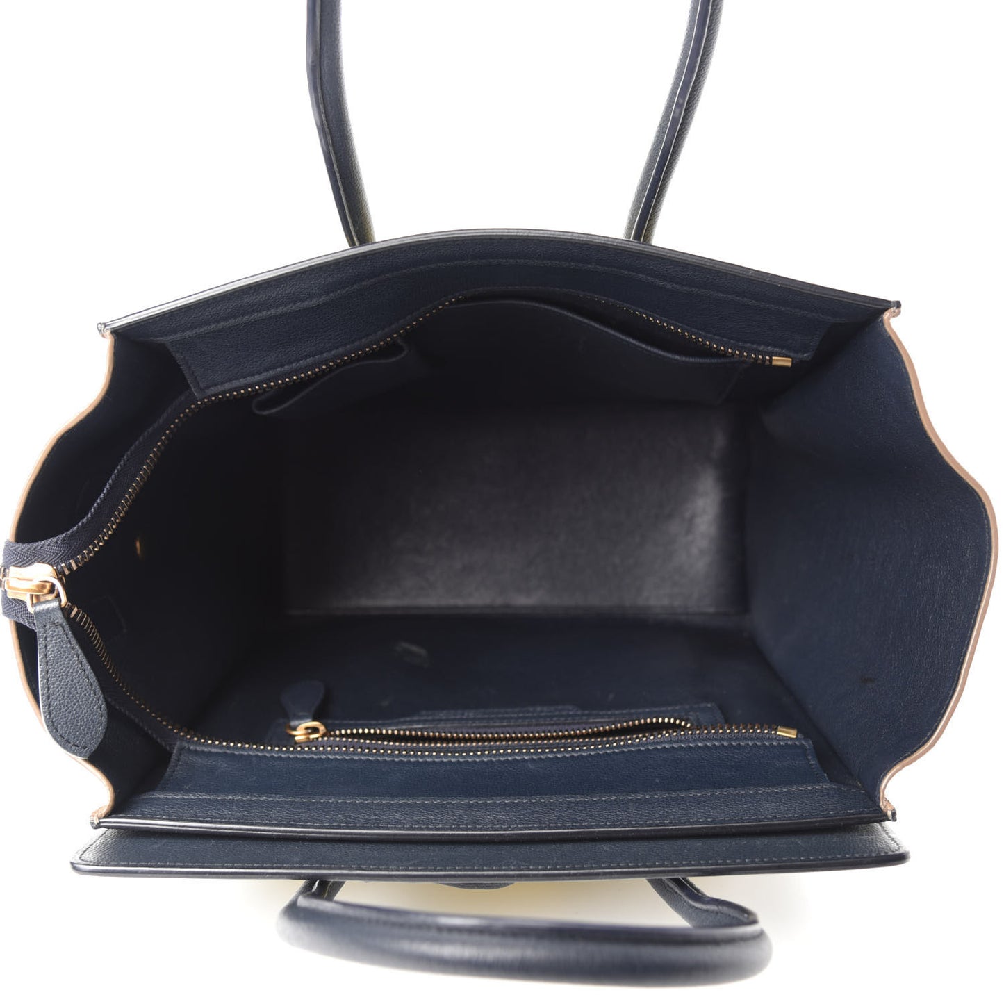 Nubuck Grained Calfskin Micro Tri-Color Luggage Fluo Yellow