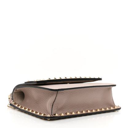 Valentino Garavani Pebbled Calfskin Rockstud Side Slip Crossbody Poudre 4 of 7