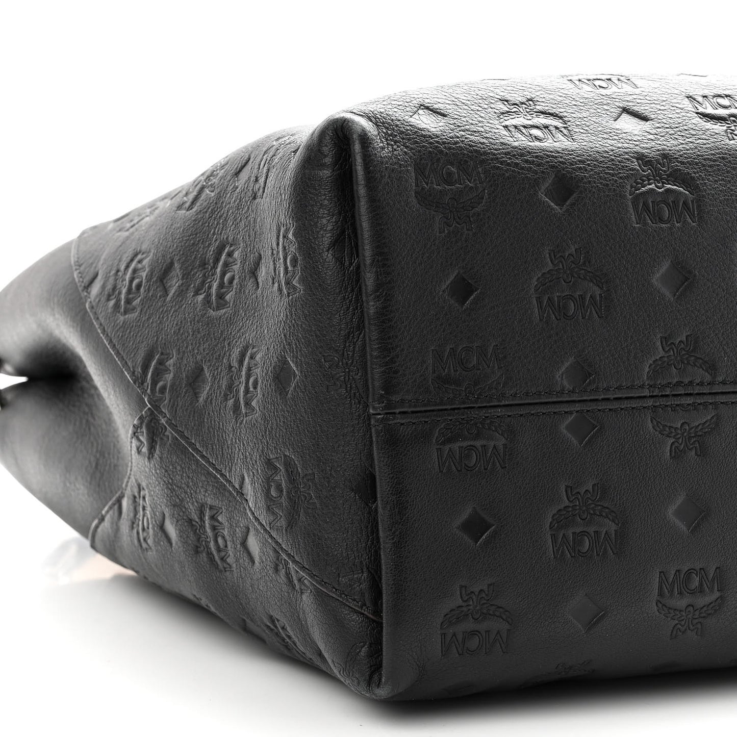 Calfskin Ottomar Monogram Large Klara Hobo Black Beige