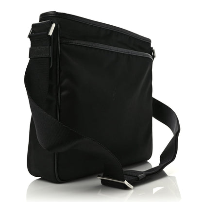 Prada Tessuto Nylon Saffiano Messenger Bag Black 2 of 7