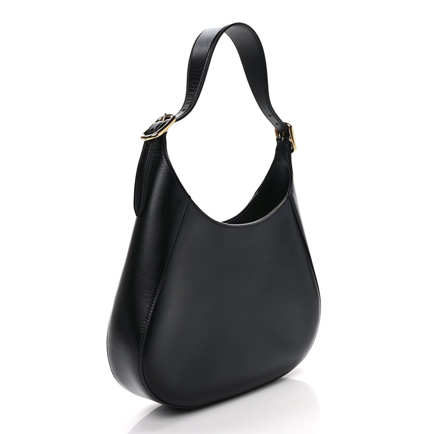 Box Calfskin Shoulder Bag Black