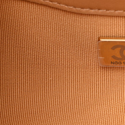 Chanel Suede Calfskin Lambskin Quilted Maxi Hobo Light Brown 6 of 11