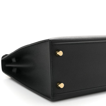 Hermes Epsom Kelly Sellier 25 Black 9 of 11