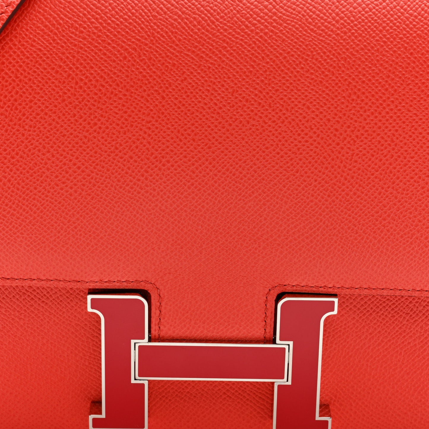 Epsom Enamel Constance 24 Rose Texas Rouge De Coeur