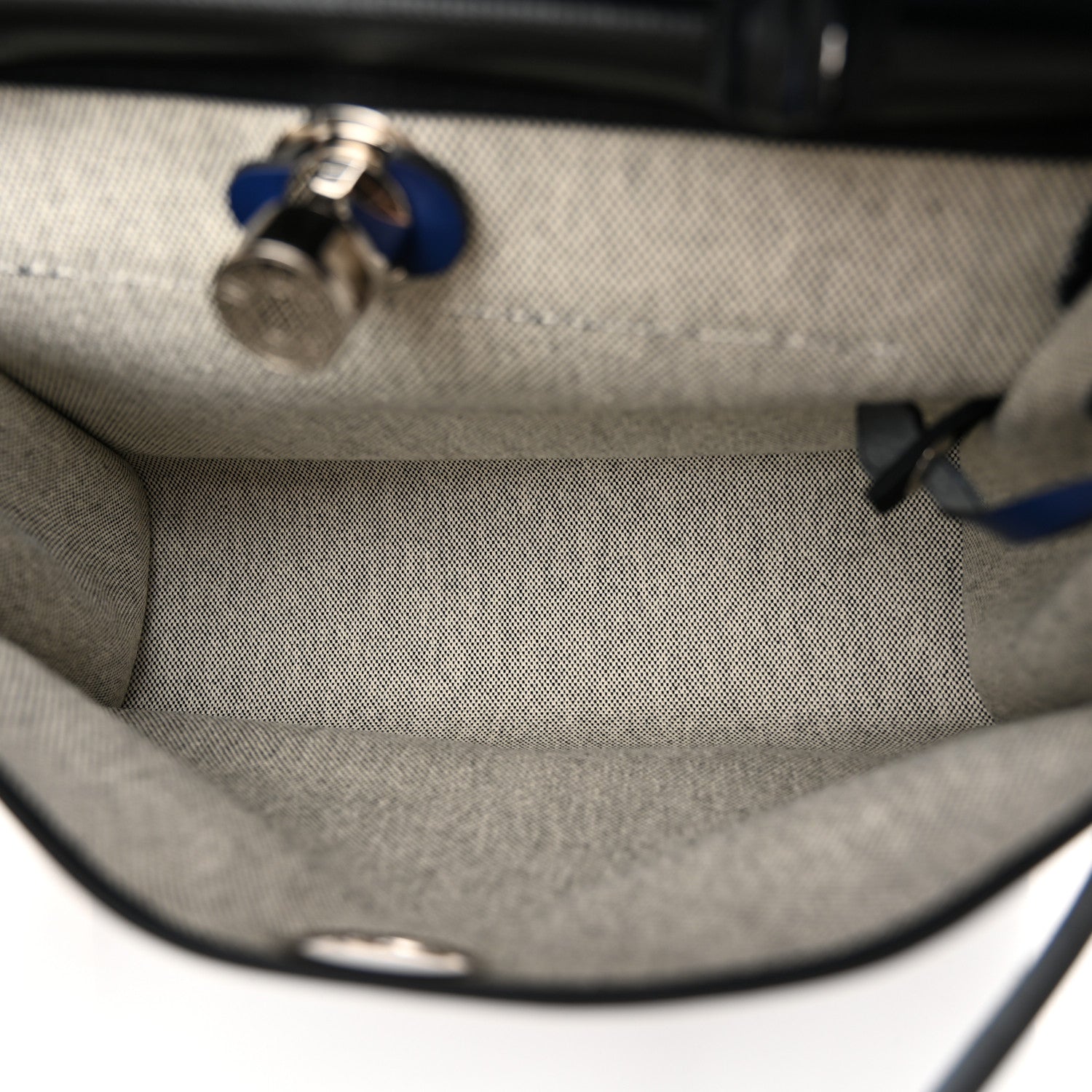 Hermes Toile H Berline Vache Hunter Herbag Zip PM 31 Bleu Encre Black 6 of 12