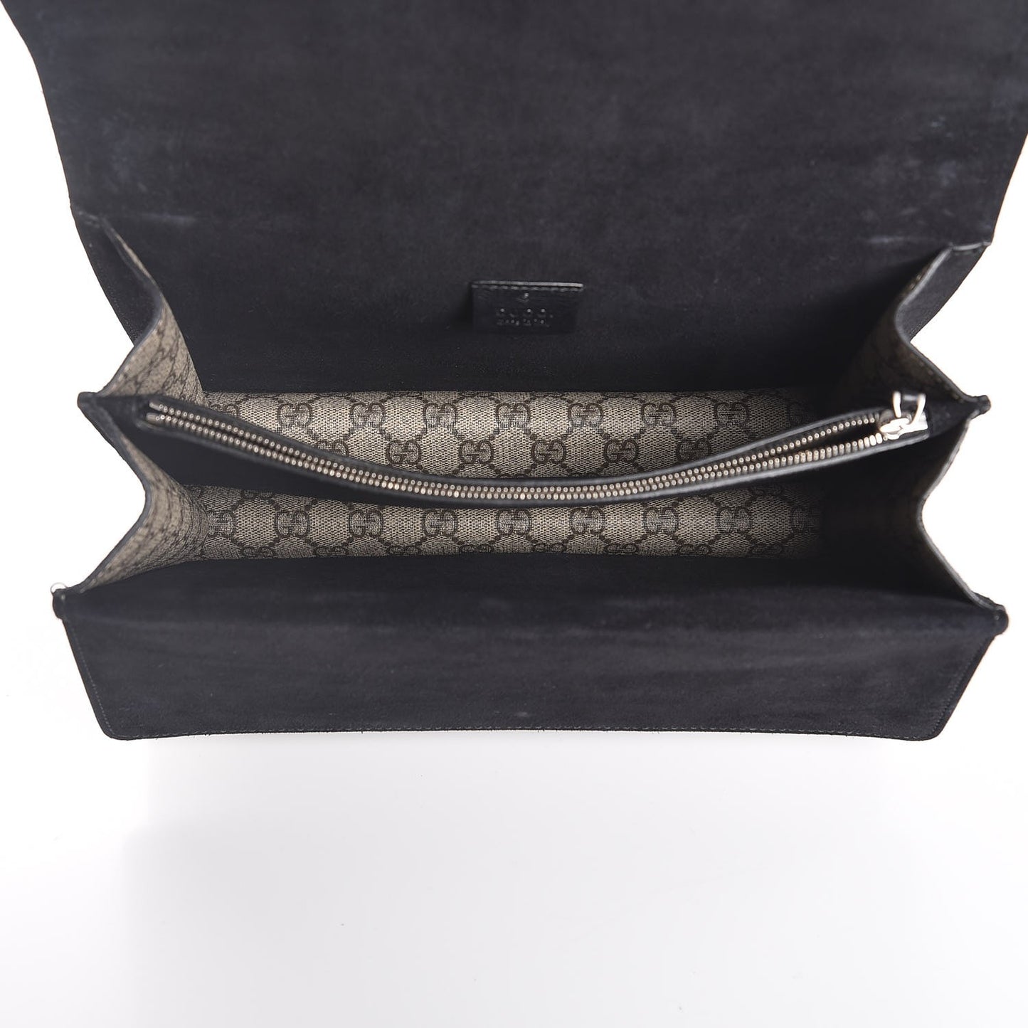 GG Supreme Monogram Medium Dionysus Shoulder Bag Black