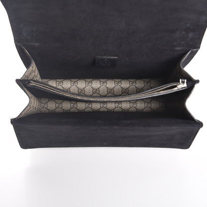 Gucci GG Supreme Monogram Medium Dionysus Shoulder Bag Black 6 of 8
