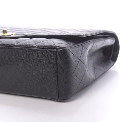 Chanel Caviar Quilted Maxi Double Flap Black 9 of 10