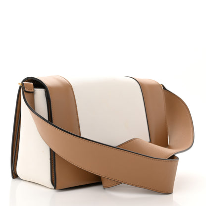 Celine Shiny Smooth Calfskin Medium Frame Shoulder Bag Tan Optic White 3 of 13