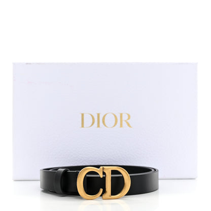Christian Dior Calfskin Saddle Belt 75 30 Black 7 of 7