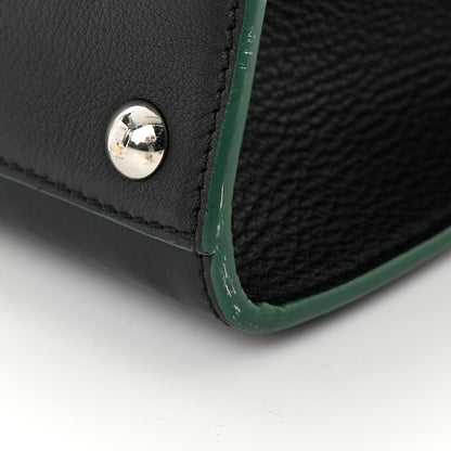 Fendi Vitello Dolce Mink Fur Pom Pom Mini 3jours Tote Black Multicolor 14 of 15