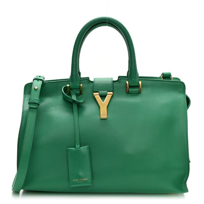Saint Laurent Calfskin Small Classic Y Cabas Green 1 of 15