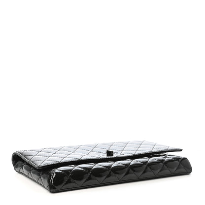 Chanel Patent Calfskin Quilted Reissue 2.55 Clutch So Black 4 of 8