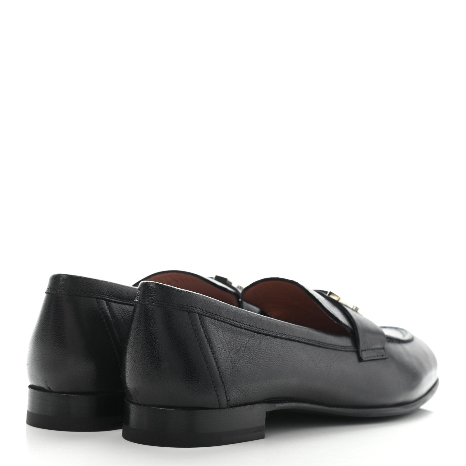 Hermes Goatskin Paris Loafers 36.5 Black 4 of 11