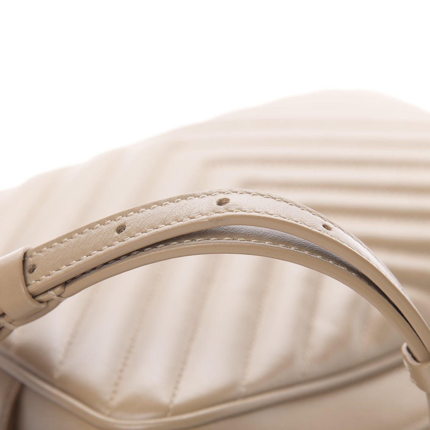 Calfskin Matelasse Monogram Lou Camera Bag Dark Latte