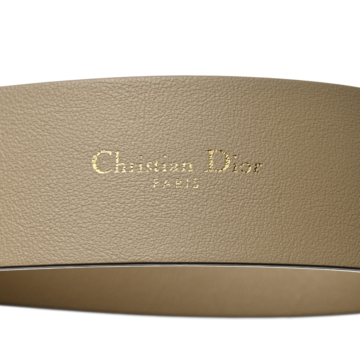 Calfskin Montaigne Belt 85 Beige