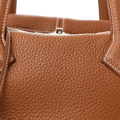 Hermes Taurillon Clemence Victoria II 35 Gold 8 of 10