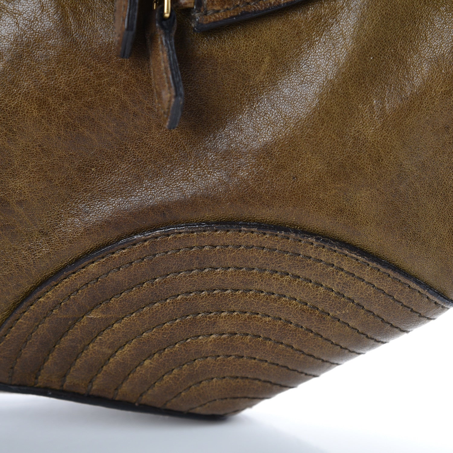 Alexander McQueen Calfskin De Manta Clutch Brown 13 of 13