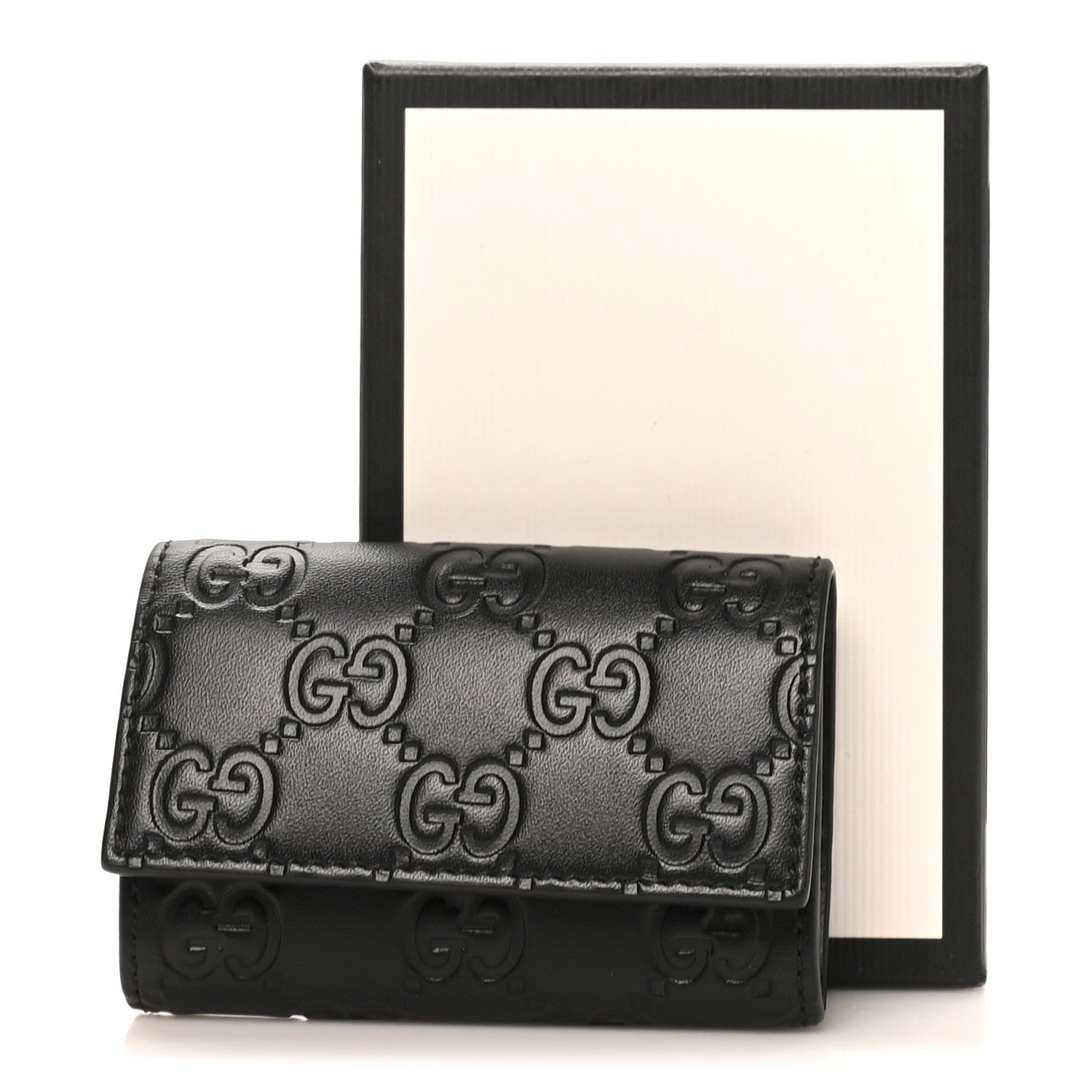 Gucci Guccissima 6 Key Holder Case Black 7 of 7