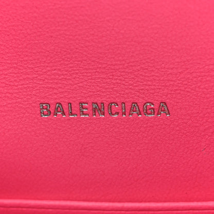 Balenciaga Shiny Box Calfskin XS Hourglass Wallet On Chain Fluo Pink 6 of 9
