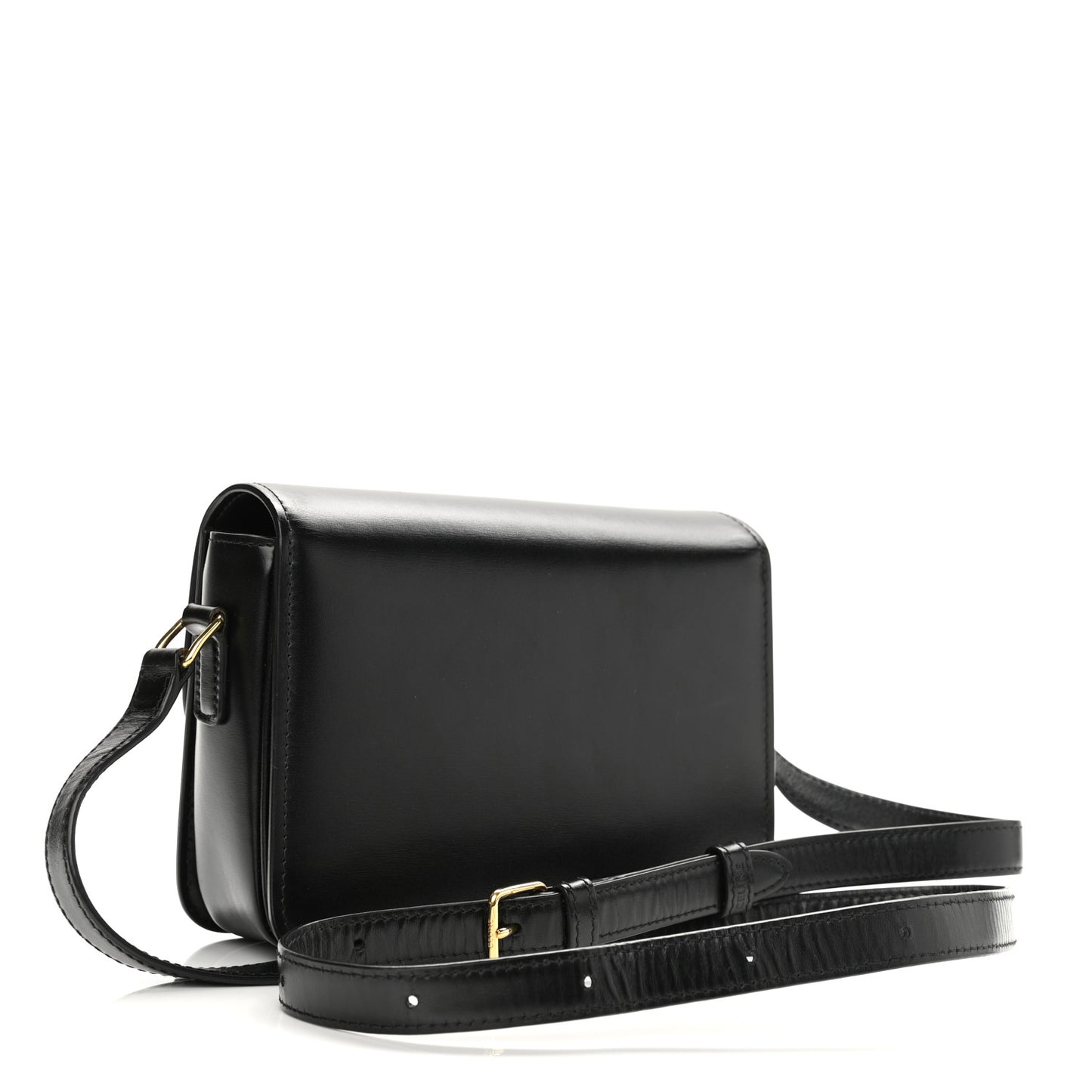 Shiny Calfskin Small Triomphe Black