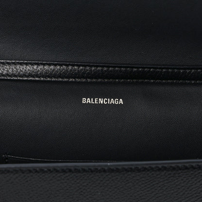 Balenciaga Grained Calfskin Phone Holder Black 6 of 8