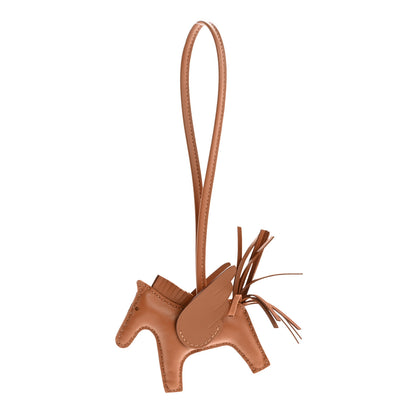 Hermes Milo Lambskin Swift Grigri Rodeo Pegase Horse Bag Charm PM Gold 1 of 5