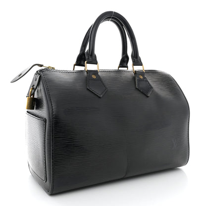 Louis Vuitton Epi Speedy 30 Black 3 of 21