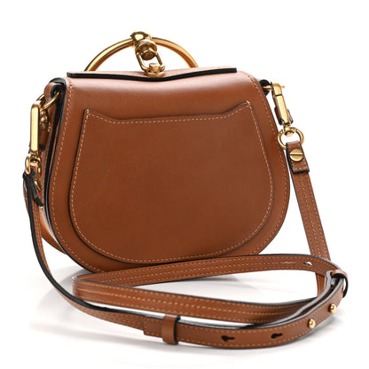 Chloe Calfskin Suede Small Nile Bracelet Bag Caramel 3 of 10