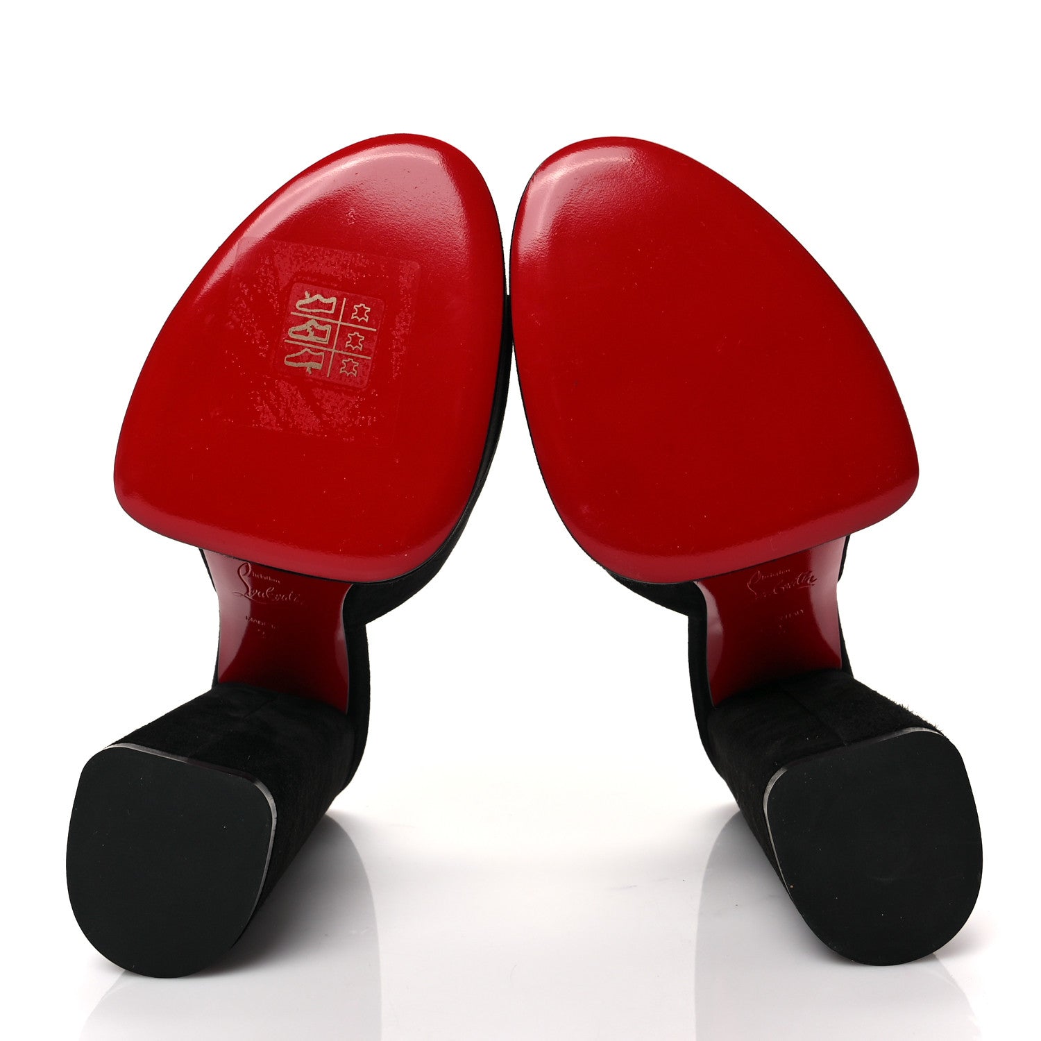 Christian Louboutin Veau Velours Yazemule 130 Platform Sandals 37.5 Black 5 of 8