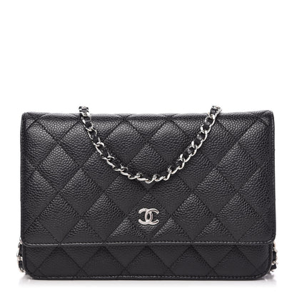 Chanel Caviar Quilted Wallet On Chain WOC Black 1 of 12