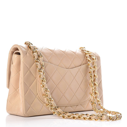 Chanel Lambskin Quilted Small Double Flap Beige 4 of 18